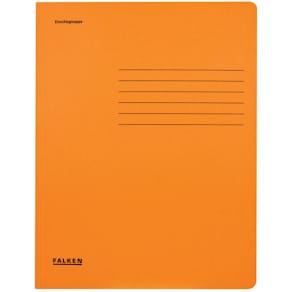 Einschlagmappe Falken, A4, Karton, orange