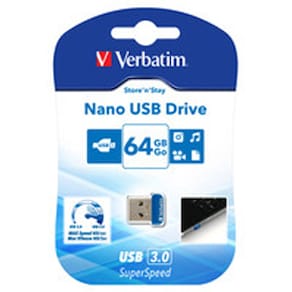 USB 3.0 Store ´N´ Stay Nano 64GB, Blue