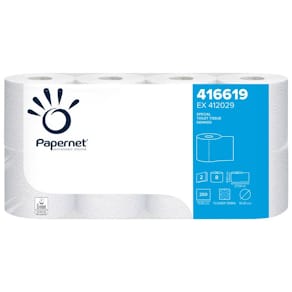 Toilettenpapier Papernet SPECIAL, 2-lagig, naturweiß, 8 x 8 Rolle