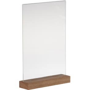 Folderhouder Europel Premium, met houten T-voet, A4, staand