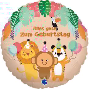 Folienballon GRABO Alles Gute zum Geburtstag, bunt, 46 cm