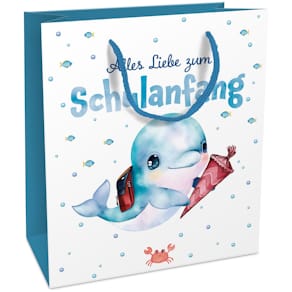 Geschenktragetasche BRAUN+COMPANY Schulanfang Delfin