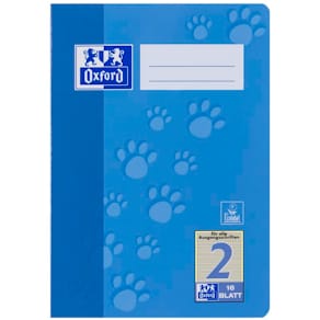 Schulheft Oxford, A5, 16 Blatt, Lineatur 2, farbig