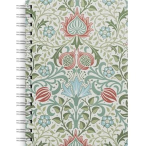 Spiralbok BURDE A5 Flowers blå/grønn