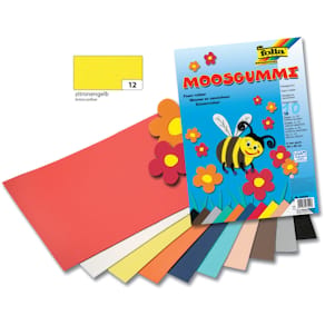 Moosgummi Folia, 2 mm, zitronengelb