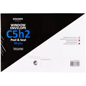 Kuvert Peel & Seal C5 H2 50/fp