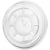 Låg til plastglas Ø78 mm rPET, dome m. hul, 50 stk