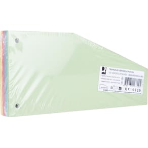 Verdeelstroken Q-CONNECT Trapezium, pak 100 st., assorti