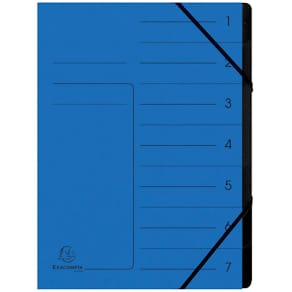 Ordnungsmappe Exacompta, 7-teilig, blau