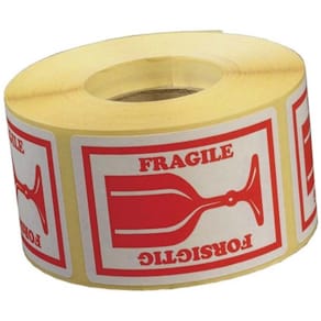 Etiketrulle selvklæbende, 1.000 stk