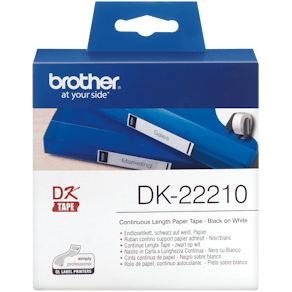 Etiketter BROTHER Löpande tejp DK-22210, 29mm x 30,48m