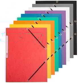 Gummizugmappe Q-CONNECT, Karton, sortiert