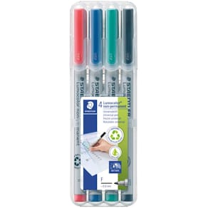 Folienstift STAEDTLER Lumocolor non-permanent F, 4 Farben sort.