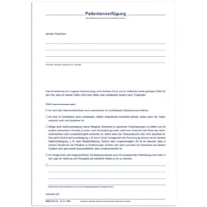 Mappe RNK Meine Patientenverfügung, DIN A4, dunkelblau