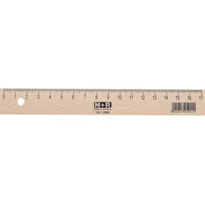 Holzlineal M+R 1917, 17 cm