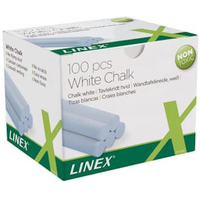 Tavelkrita LINEX vit 100/fp