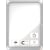 Buitenvitrine Nobo Premium Plus, draaideur met slot, magnetisch