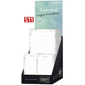 Notizblock HÄFFT To-do & Einkaufsliste, sortiert, 36 Stück