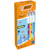 Balpen Bic 4 Colours Velours, medium, klassieke kleuren, doos 12