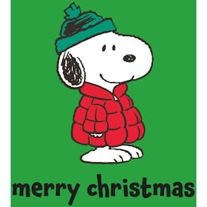 Zelltuchserviette BRAUN + COMPANY Snoopy, Weihnachten