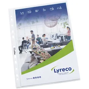 Plastficka LYRECO A4 0,055 präg 100/fp