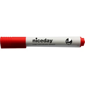 Whiteboard-pen Foray skråskåret rød