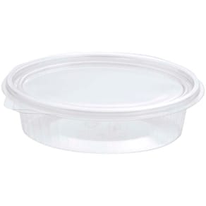 Plastbakke Plus Pack ClearShow 150 ml RPET m/hængslet låg, 50 stk