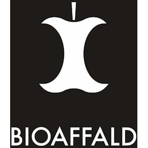 Etiket Bioaffald 75x120 mm, sort/hvid