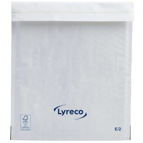 Bubbelpåse LYRECO 220x260mm vit 100/fp