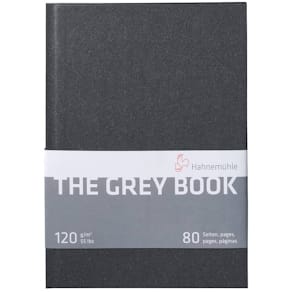 Skizzenblock Hahnemühle The Grey Book, A5, 40 Blatt, anthrazit