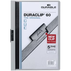 Klemmmappe Durable DURACLIP 60, A4, grau