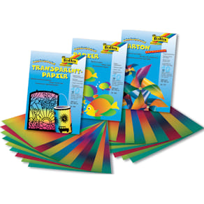 Transparentpapier Folia Regenbogen, 35x51 cm, 25 Blatt