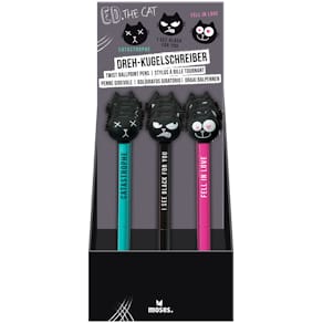 Drehkugelschreiber MOSES Ed the Cat, sortiert