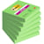 Post-it® Supersticky Notisar Sparrisgrön, 76x76mm, 6/fp