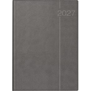 Buchkalender RIDO Conform 2027, Kunstleder, grau