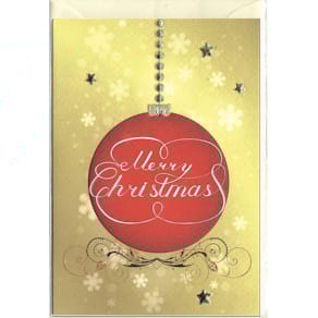 Weihnachtskarte Noname, bunt, mit Umschlag (englisch)