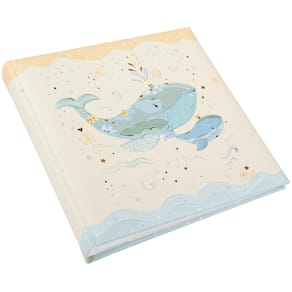 Einsteckalbum TURNOWSKY Baby Blue Whale, 23x23 cm, für 200 Fotos,