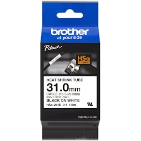 Labeltape Brother hvid, 1 rulle