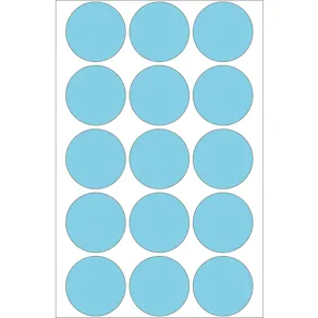 Märketiketter HERMA ej utskrift Blå, runda, Ø32mm, 480/fp