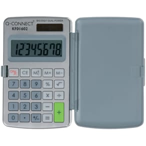 Taschenrechner Q-CONNECT, 8-stellig, Solar