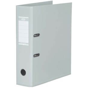 Brevordner Elba grå A4, 80 mm ryg, 2 ringe, 10 stk