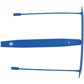 Aktenbinder Q-CONNECT E-Clip, 8 cm, 100 St., blau