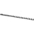 Bindrug Q-CONNECT, 12mm, 21 ringen, zwart, 100 stuks
