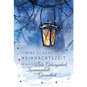 Weihnachtskarte Noname, geprägt, bunt, mit Briefumschlag