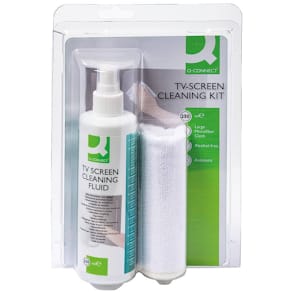 Reinigungsspray Q-CONNECT, 250 ml, inkl. Tuch, sortiert