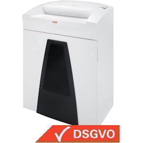 Aktenvernichter HSM Securio B35, Partikelschnitt, weiß, mit Öler