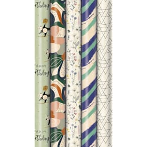 Geschenkpapier Awaking Nature Graspapier, 1,5 m x 70 cm, sortiert