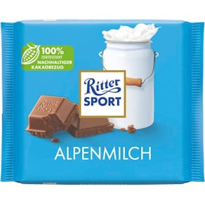Schokolade Ritter Sport Alpenmilch