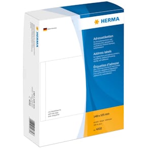 Adressetiketten HERMA, einzeln, 148 x 105 mm, weiß