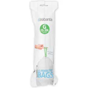 Insatspåse G BRABANTIA 23-30L vit 20/rl
